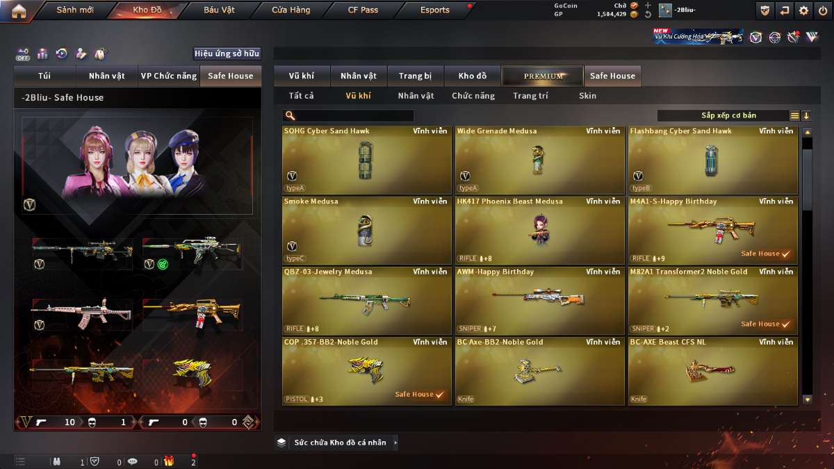 shop acc cf uy tin gia re